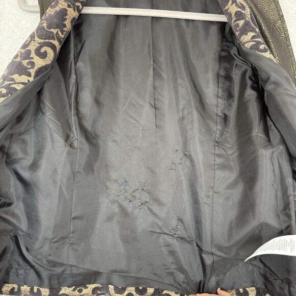 Coldwater Creek Phoebe Brocade Velvet Patchwork Vest Medium Whimsigoth Steampunk - Picture 6 of 13